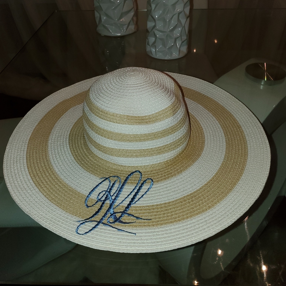 LAUREN Ralph Lauren Packable Striped Sun Hat